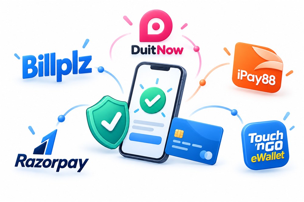 Malaysia payments with Billplz, iPay88, Razorpay, Touch ’n Go eWallet and DuitNow